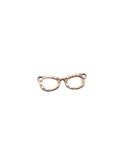 Μεταλλικά γυαλιά διπλή τρύπα ασημί