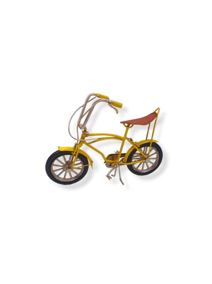 Ποδήλατο μεταλλικό αντίκα κίτρινο