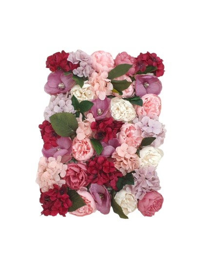 Πάνελ λουλουδιών ροζ λιλά αποχρώσεις 40x55cm