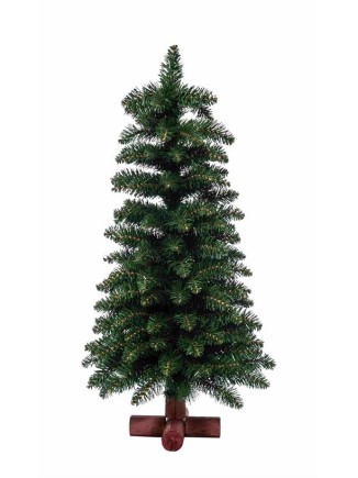 Χριστουγεννιάτικο δέντρο με ξύλινη βάση 75cm 189tips