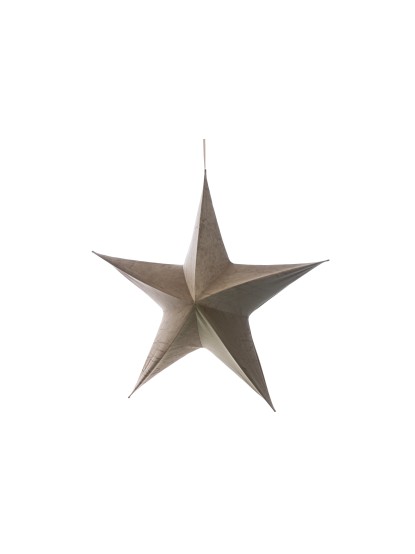 Αστέρι ανοιγόμενο βελούδινο μπεζ άμμου 80cm